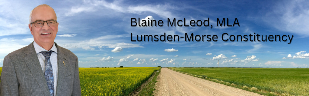 Blaine McLeod MLA Lumsden-Morse